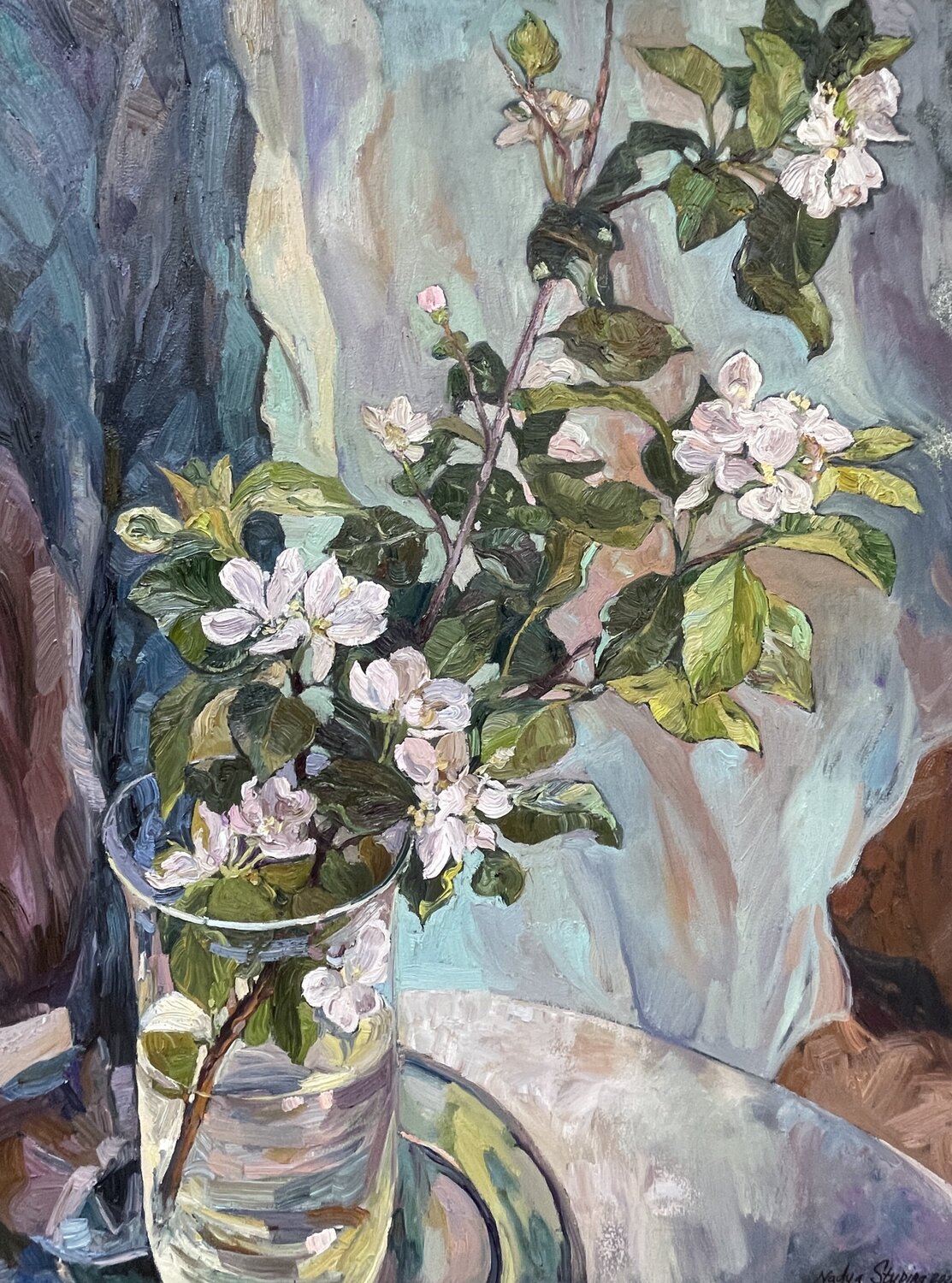 Apple branch Nadezda Stupina Original painting for sale