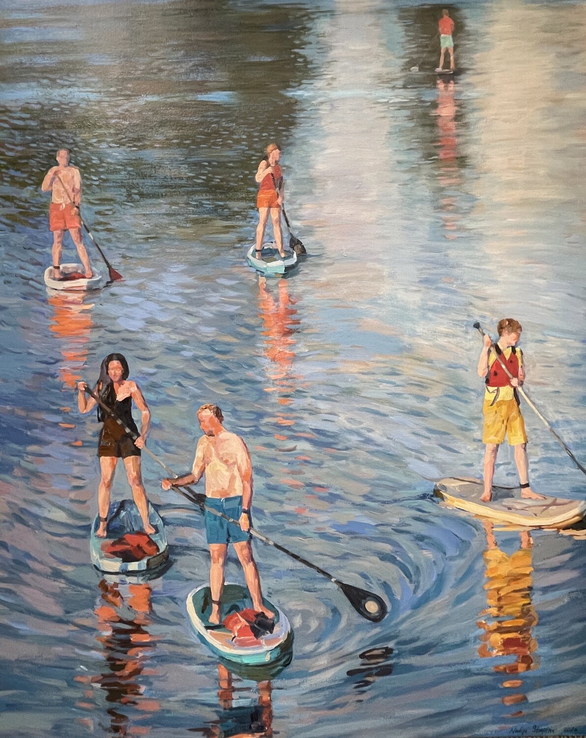 Reflections of summer Nadezda Stupina Original painting for sale