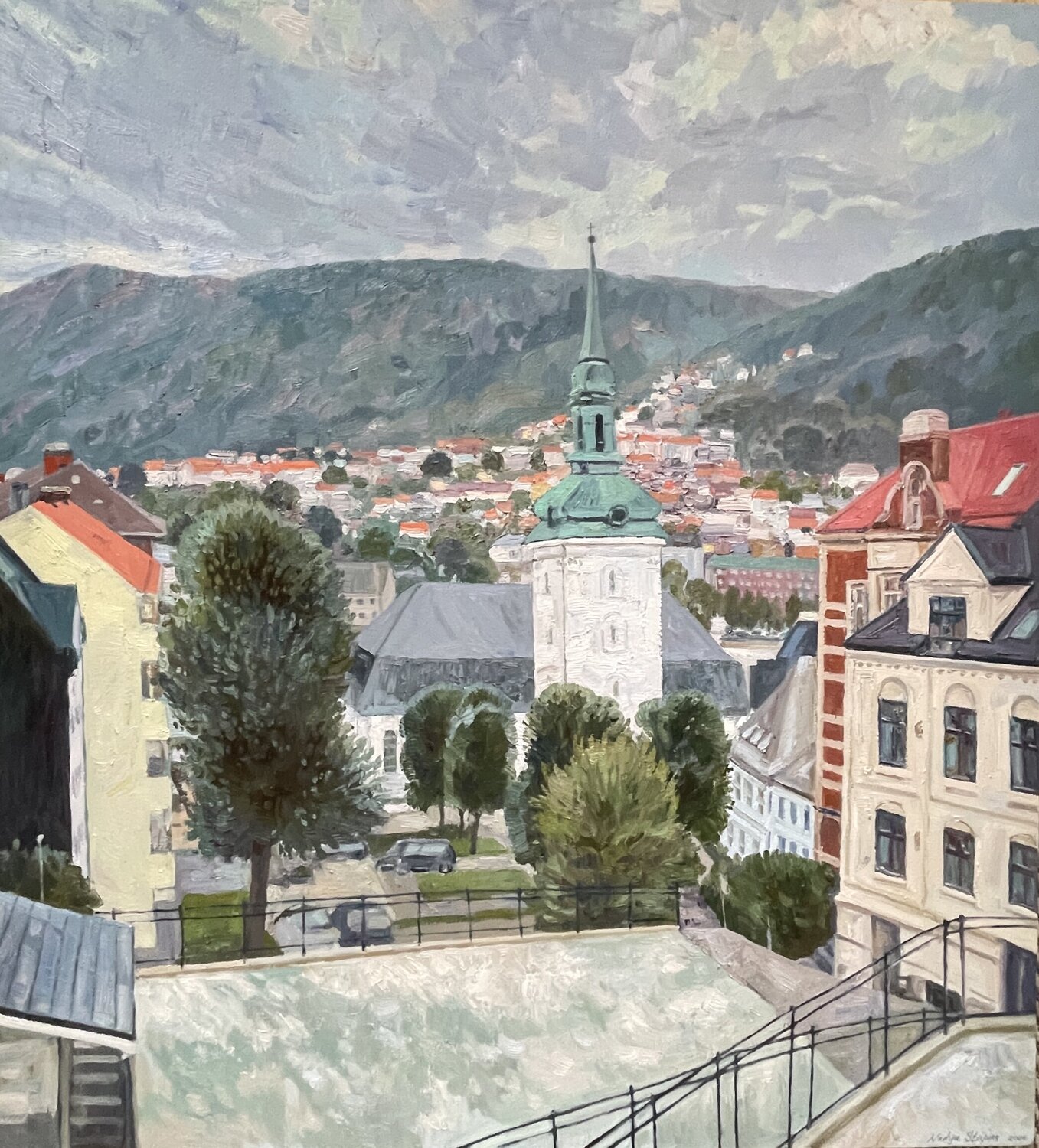Silence of Bergen Nadezda Stupina Original painting for sale