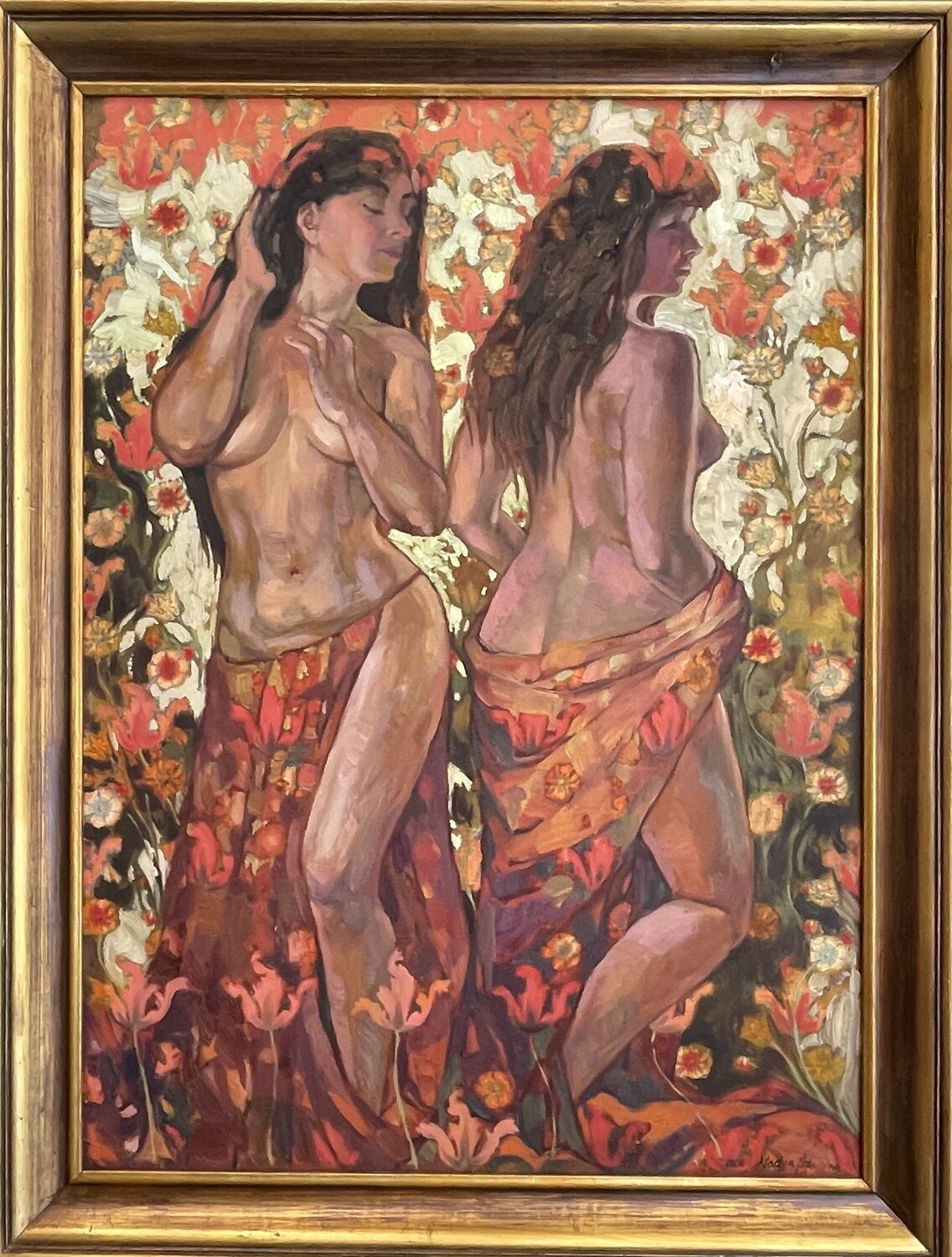 Autumn maidens Nadezda Stupina Originalgemälde zu verkaufen