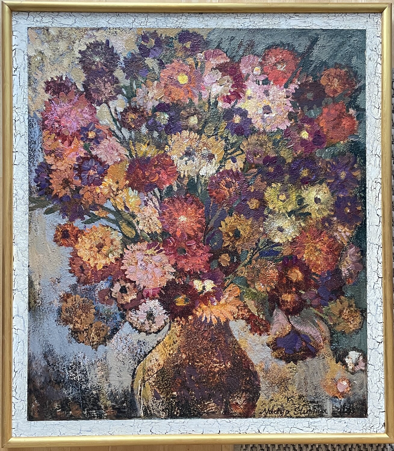 Autumn flowers Nadezda Stupina Originalgemälde zu verkaufen
