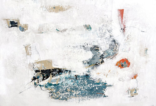 Le blanc géométrique by Isabelle Fournet, Painting for Sale on Select