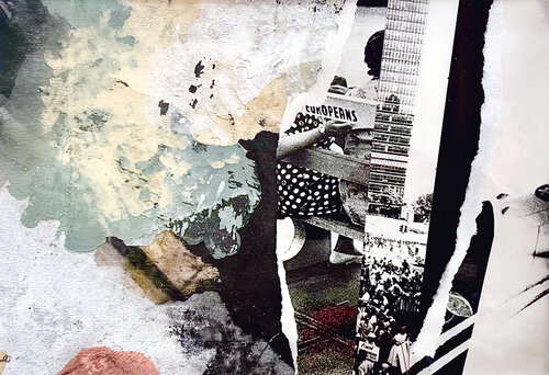 Décollage V by Isabelle Fournet, Painting for Sale on Select