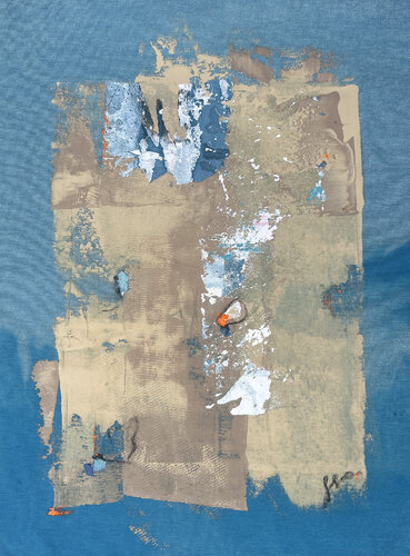 Le bleu I by Isabelle Fournet, Painting for Sale on Select