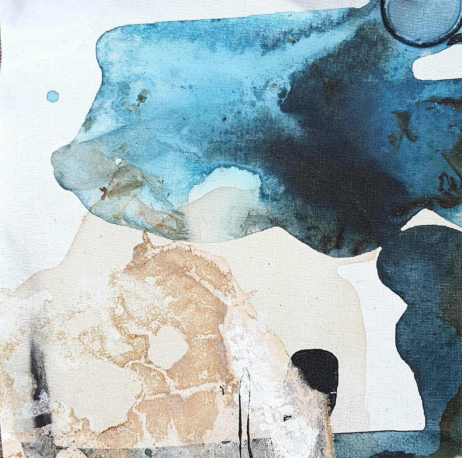L'esprit des eaux, vivre ensemble Isabelle Fournet Original painting for sale