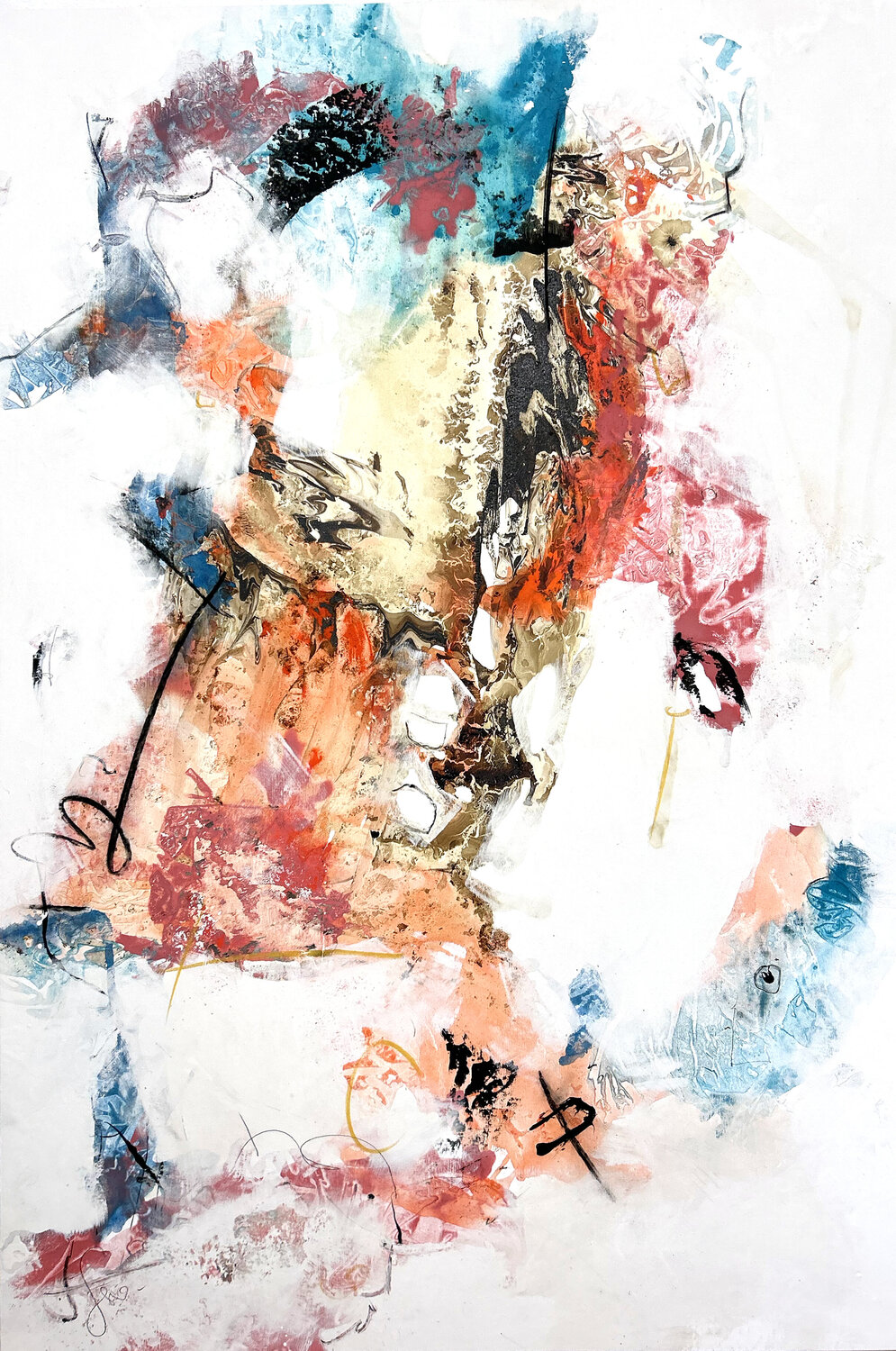 Dragonera II Isabelle Fournet Original painting for sale