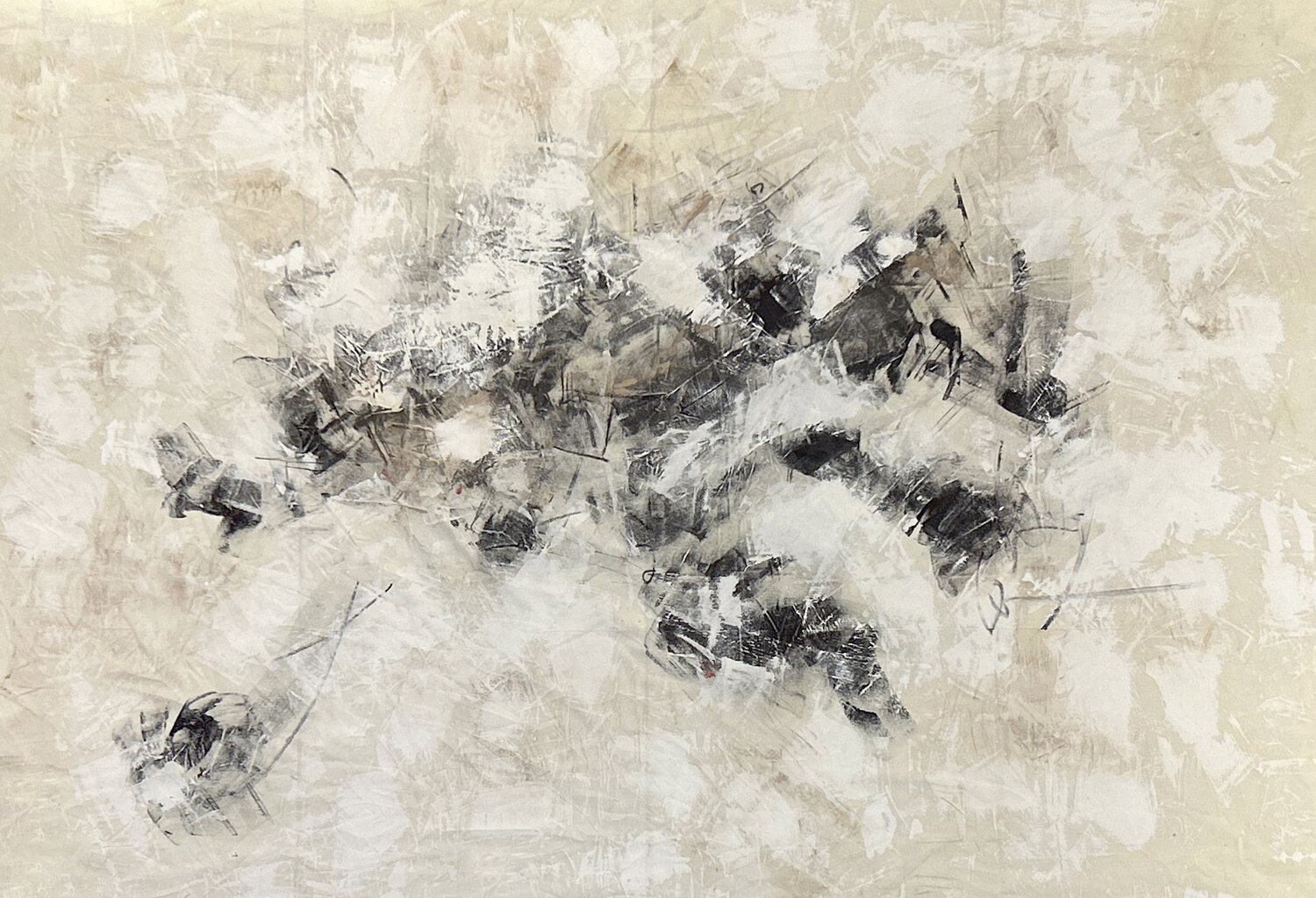 Le Fil Conducteur Isabelle Fournet Original painting for sale
