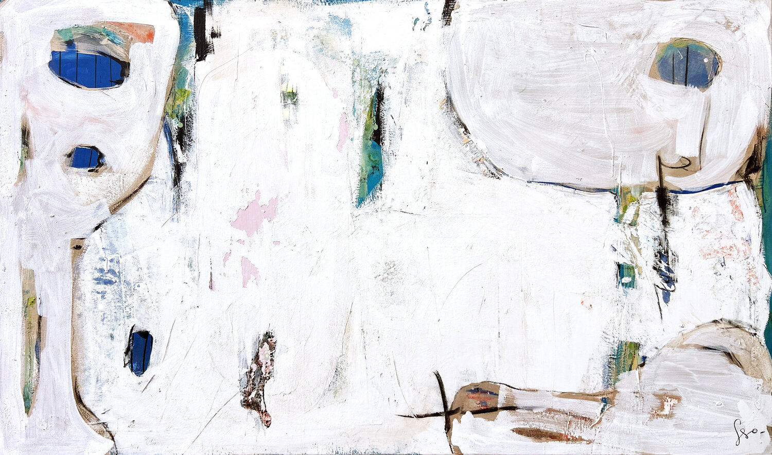 L’air Retenu Isabelle Fournet Original painting for sale