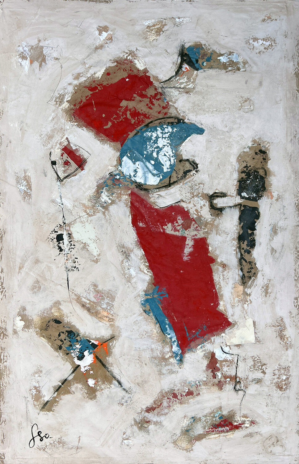 L’écho des formes Isabelle Fournet Original painting for sale