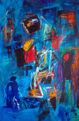 The Conductor by Nathalie Gribinski, Painting for Sale on Select