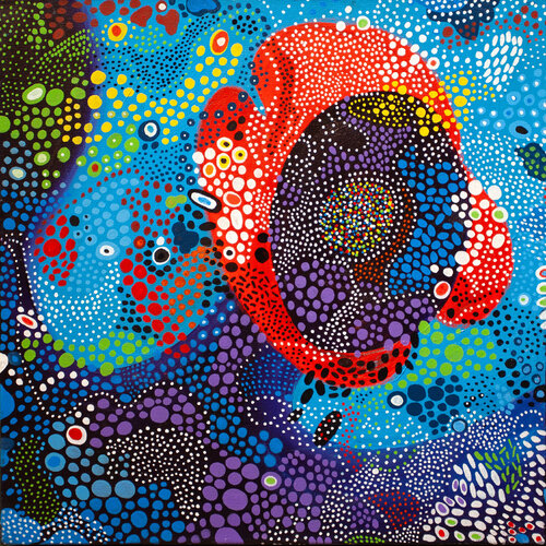 Waves of Colors by Nathalie Gribinski, Painting for Sale on Select