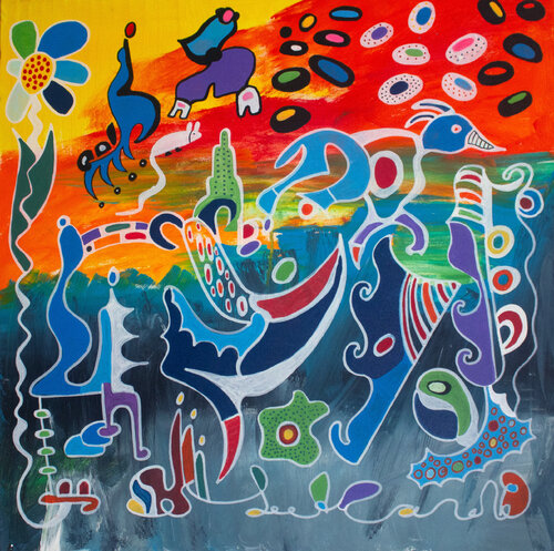 Escape by Nathalie Gribinski, Painting for Sale on Select