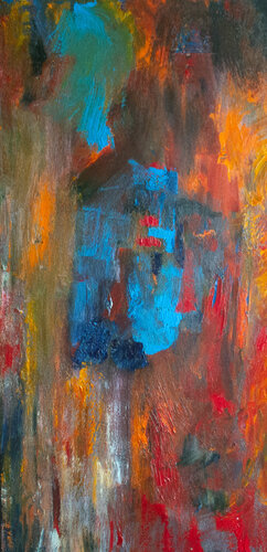 Blue Horse by Nathalie Gribinski, Painting for Sale on Select
