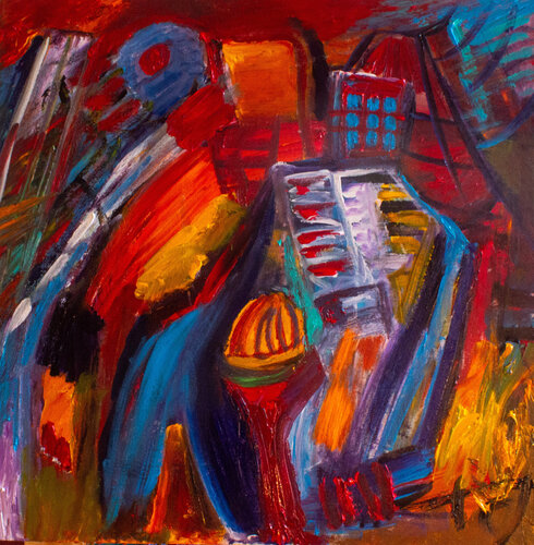 Notre Dame by Nathalie Gribinski, Painting for Sale on Select