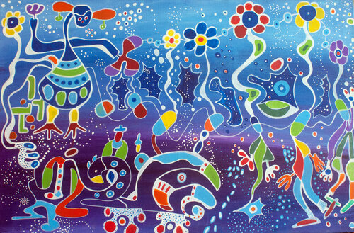 Blooming by Nathalie Gribinski, Painting for Sale on Select