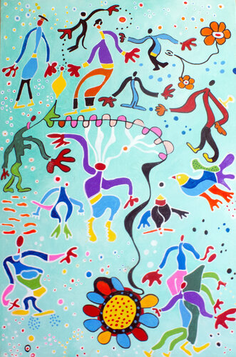 The Explorers by Nathalie Gribinski, Painting for Sale on Select