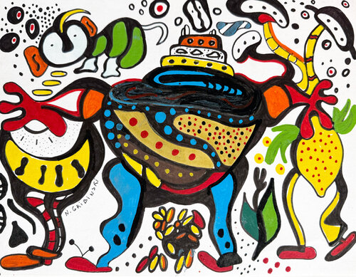 Coffee Cake by Nathalie Gribinski, Drawing for Sale on Select