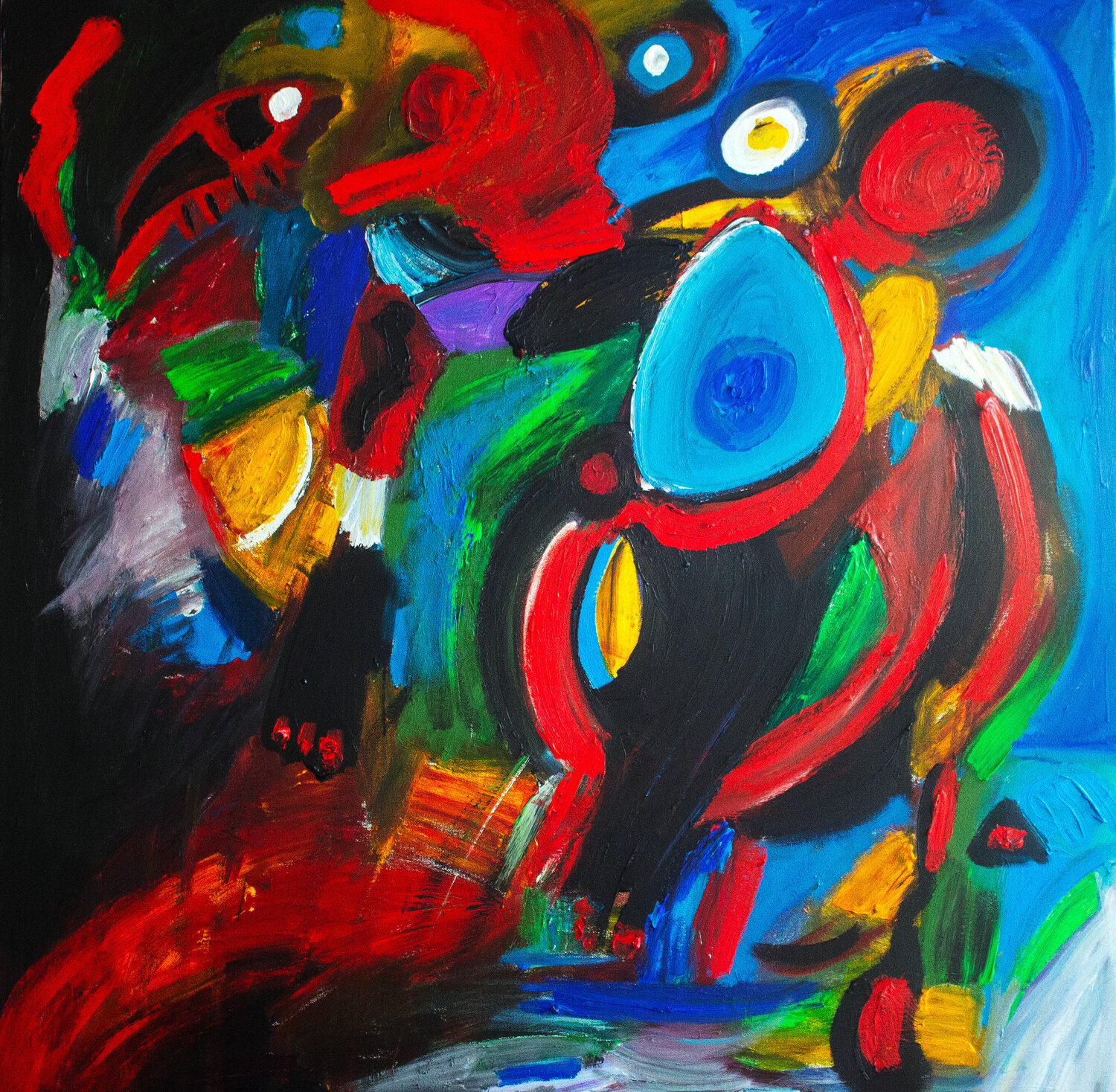 Blue Heart Nathalie Gribinski Original painting for sale