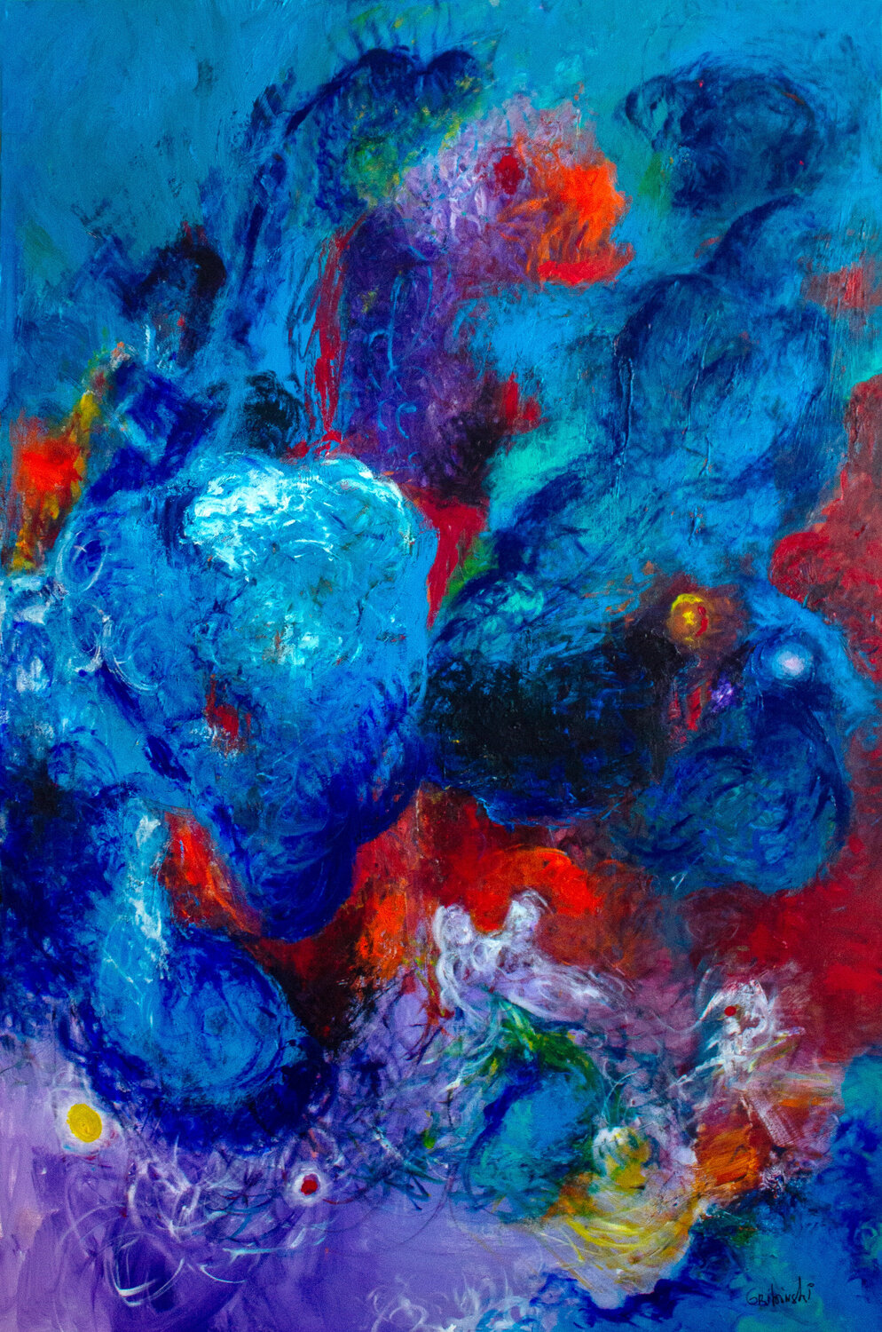 Starbirth Nathalie Gribinski Original painting for sale