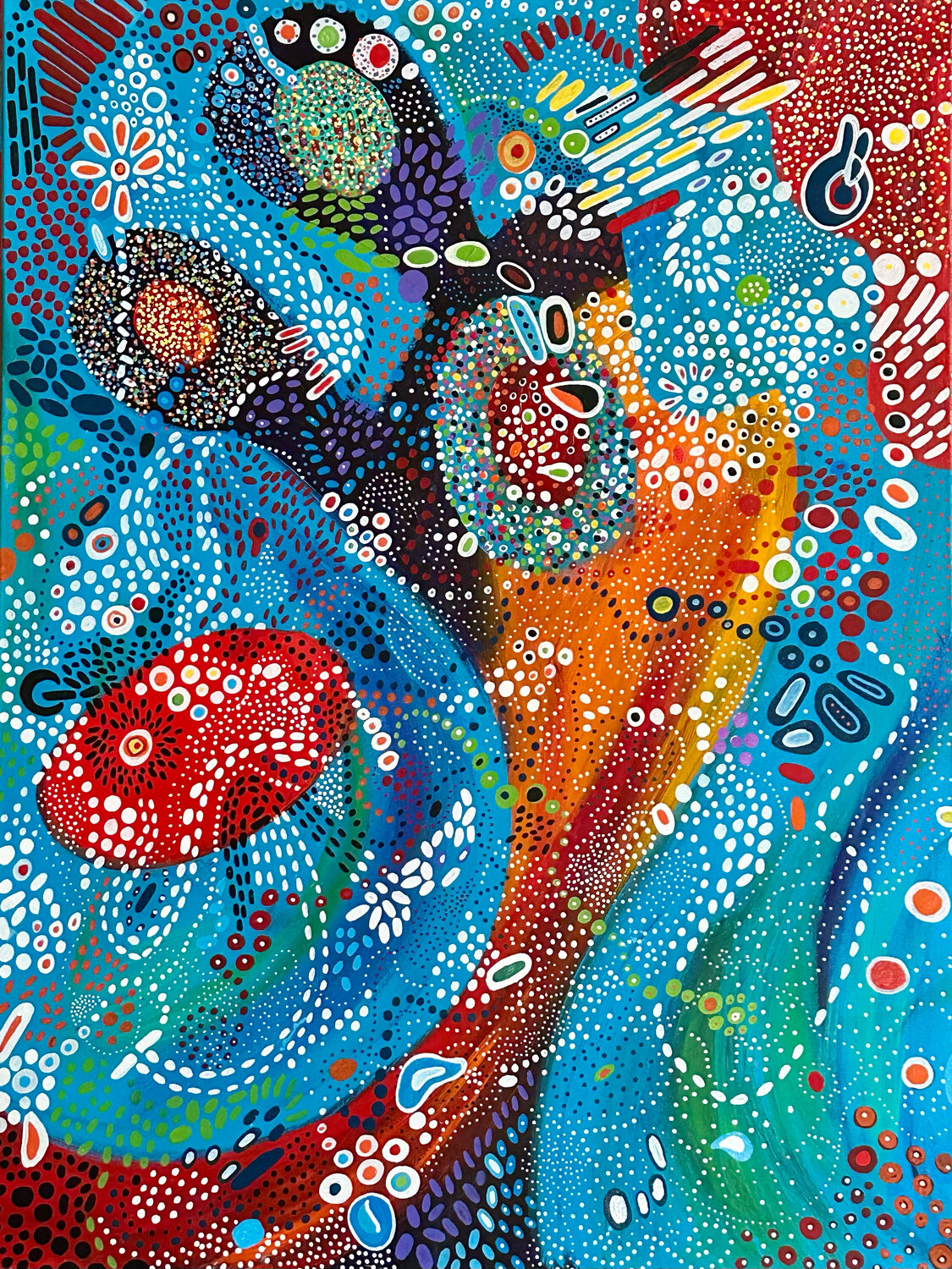 Joyous Dance Nathalie Gribinski Original painting for sale