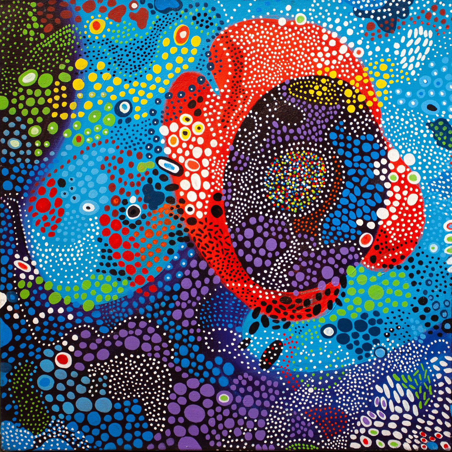 Waves of Colors Nathalie Gribinski Original painting for sale