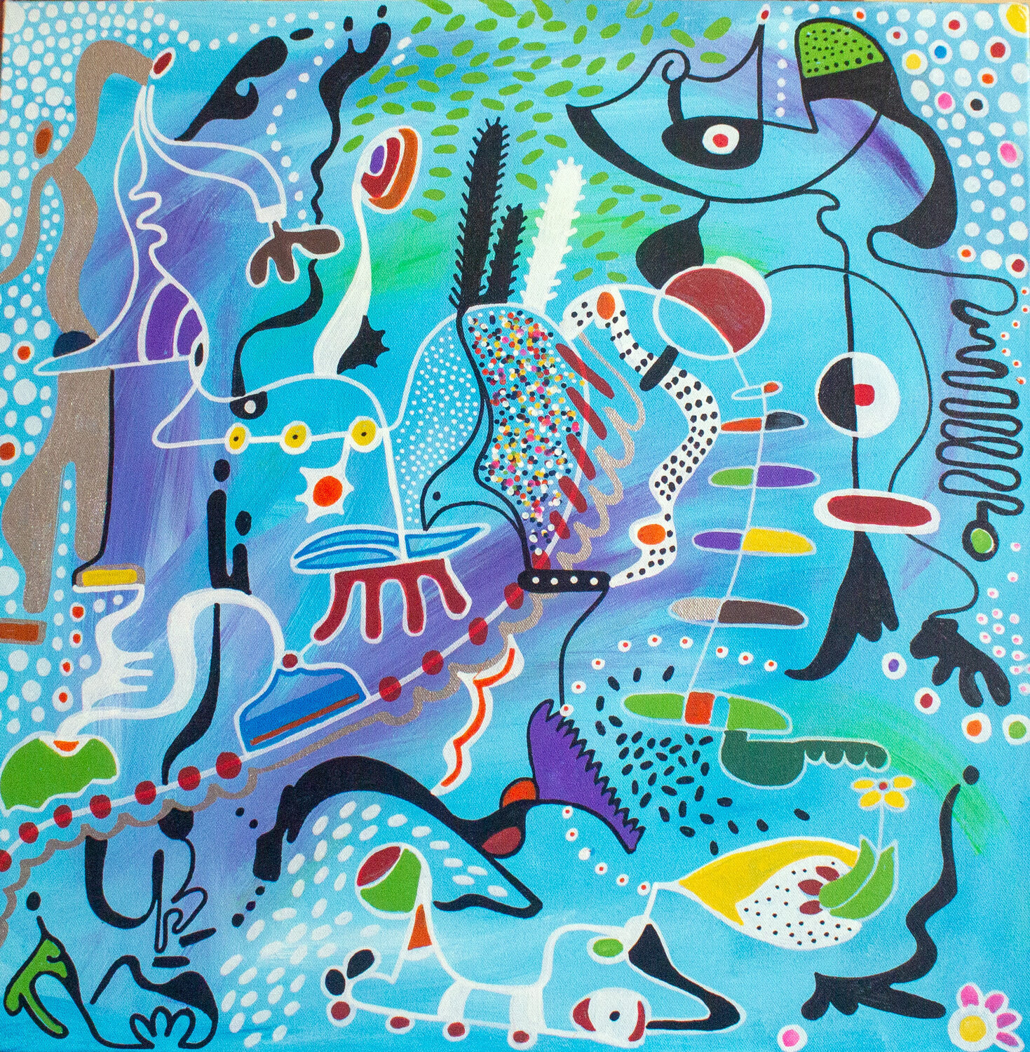 The Crazy Kite Nathalie Gribinski Original painting for sale