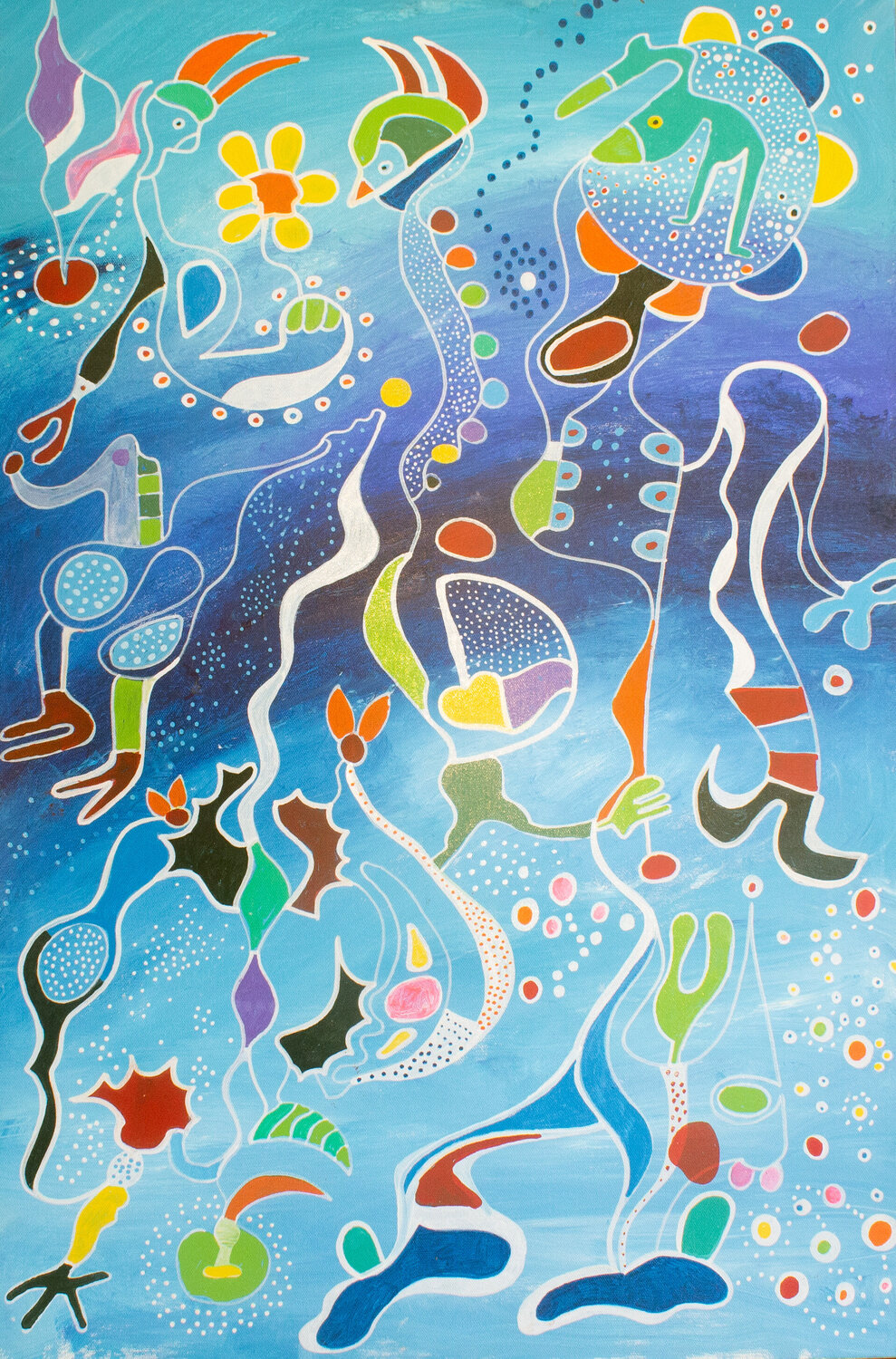 The Dialogue Nathalie Gribinski Original painting for sale