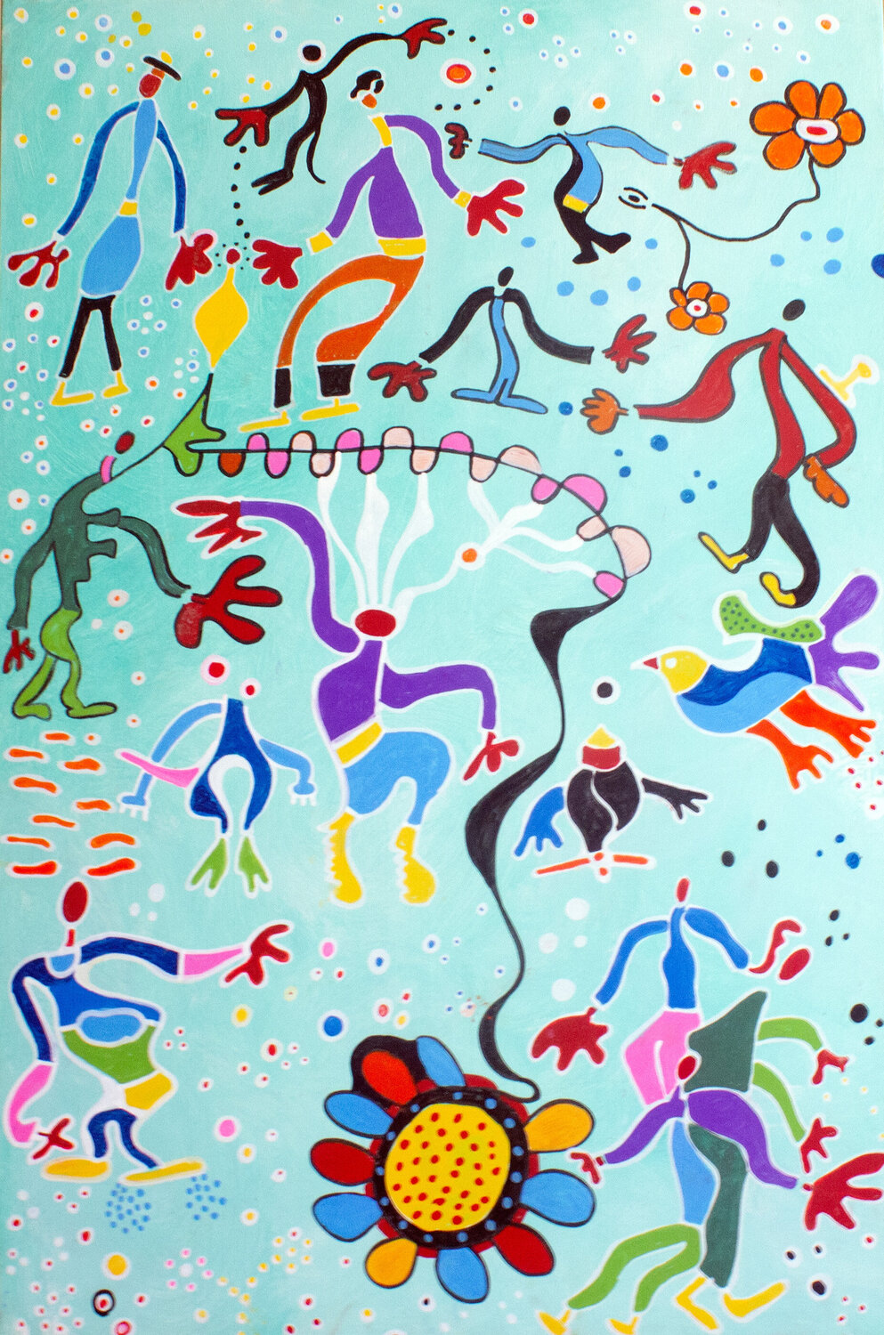 The Explorers Nathalie Gribinski Original painting for sale