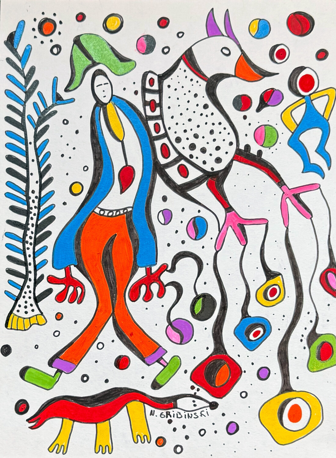 Magic Tricks Nathalie Gribinski Drawing for sale
