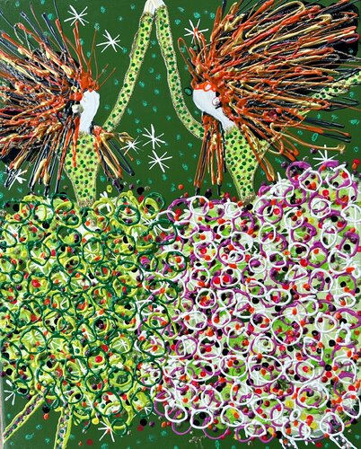 Daisy and Dolly in the forest no 2 by Inge Thogersen, Painting for Sale on Select