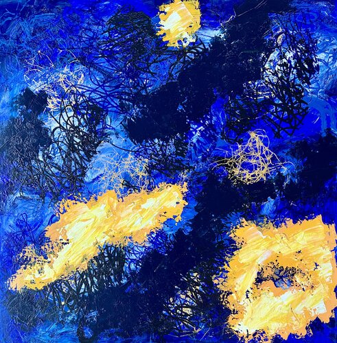 Blue dream by Inge Thogersen, Painting for Sale on Select