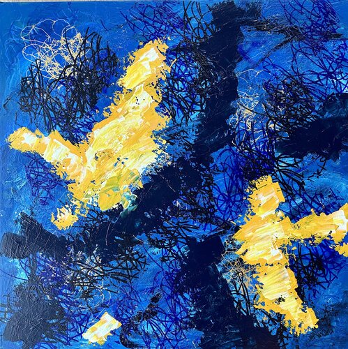Yellow vibrance by Inge Thogersen, Painting for Sale on Select