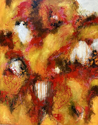 The richness of the sun by Inge Thogersen, Painting for Sale on Select