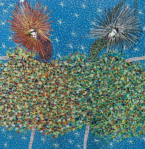Dancing for sister solidarity 2 by Inge Thogersen, Painting for Sale on Select