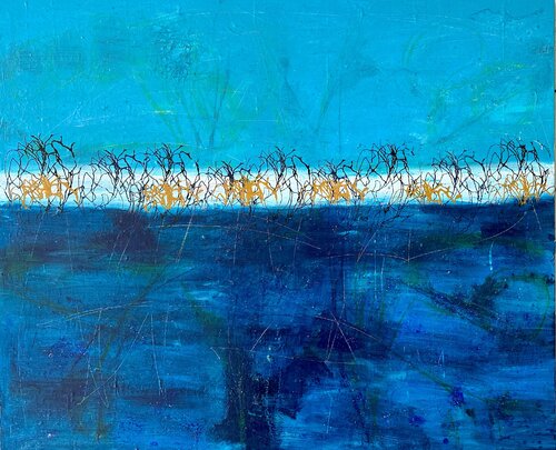 Salt Lake by Inge Thogersen, Painting for Sale on Select