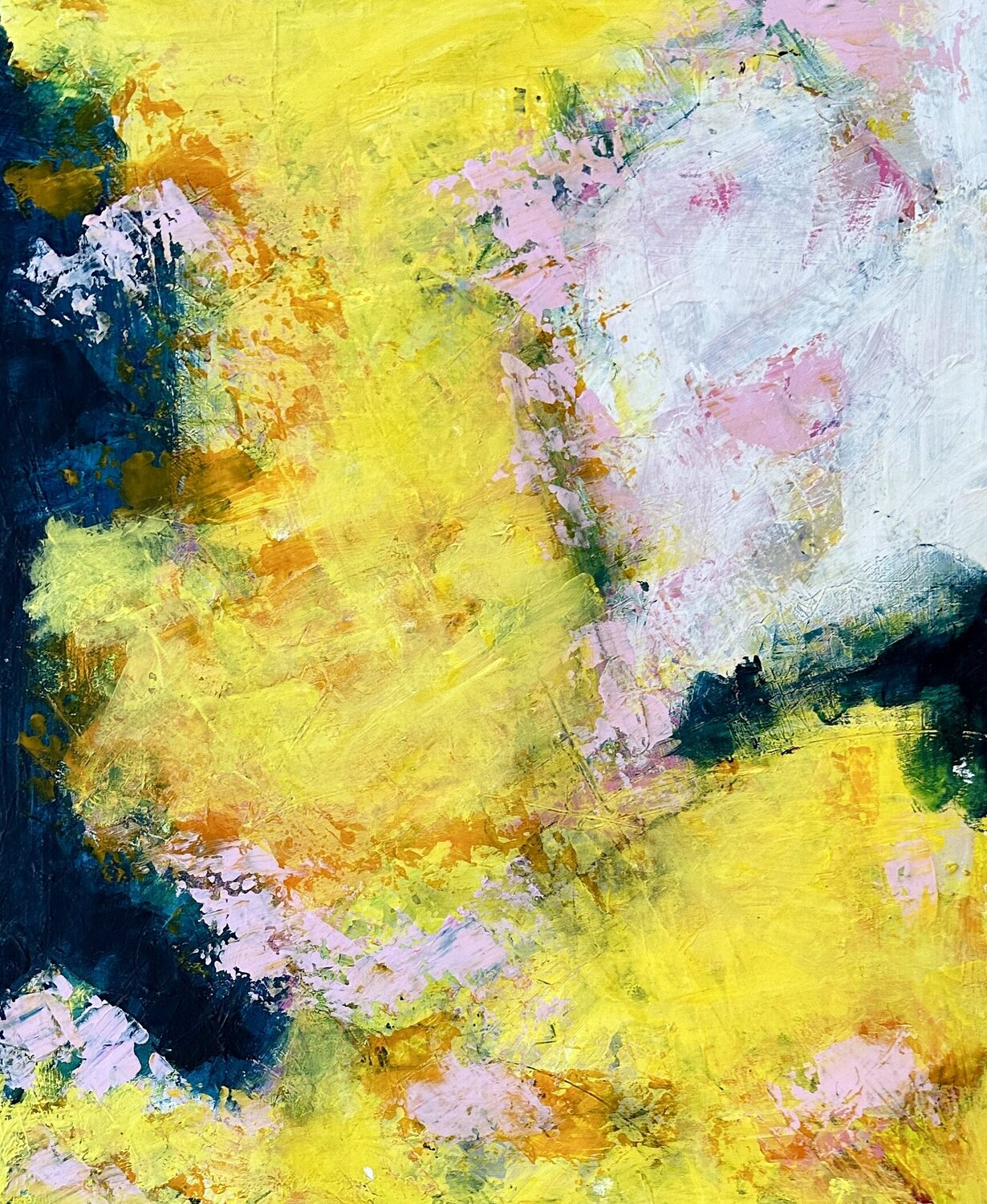 Let the sun Inge Thogersen Original painting for sale