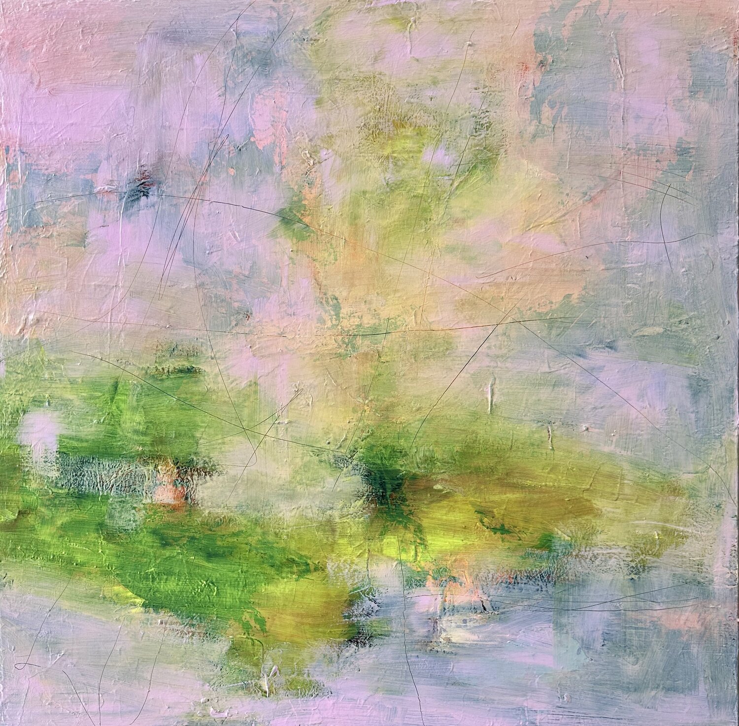 Light comes after darknes Inge Thogersen Original painting for sale