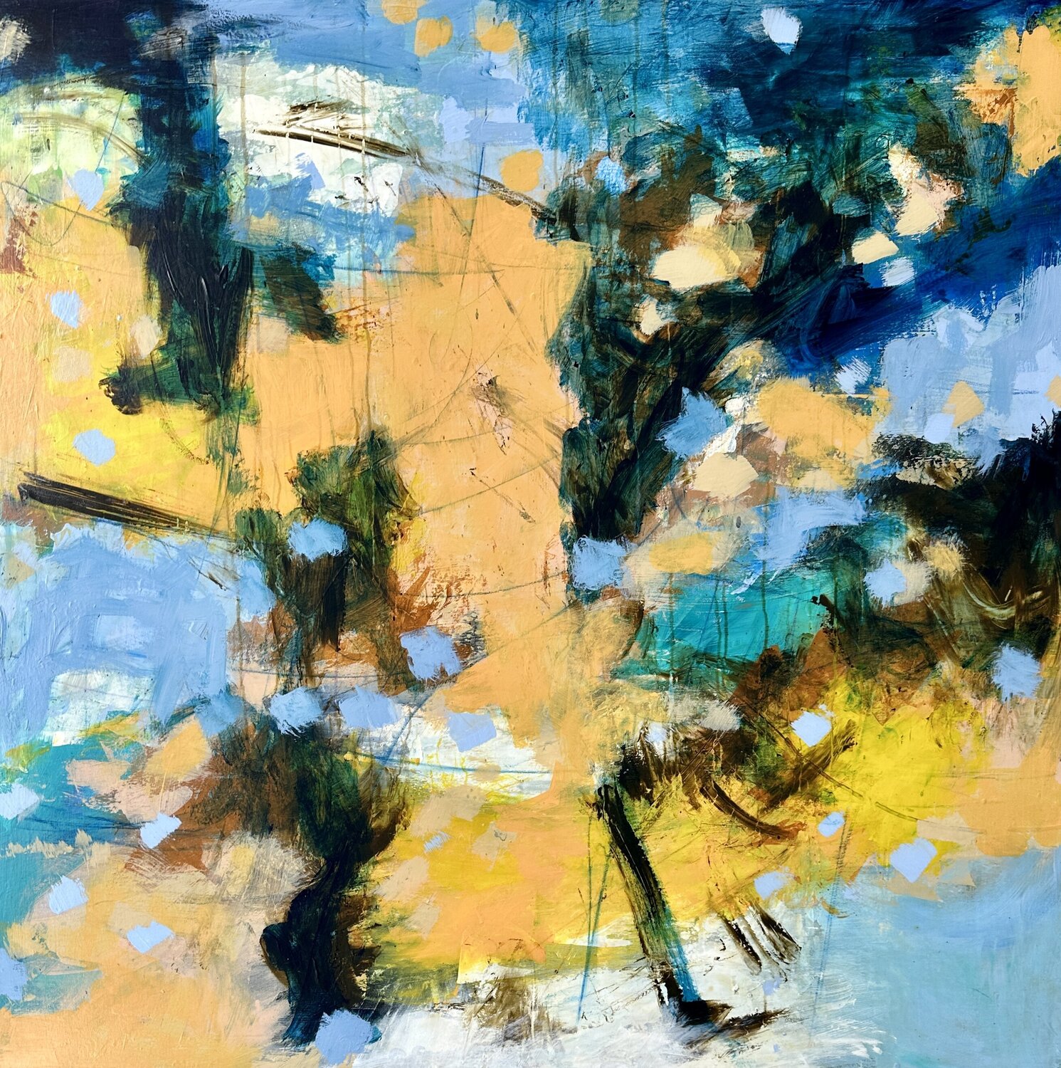 Walk by the Seine no. 2 Inge Thogersen Original painting for sale