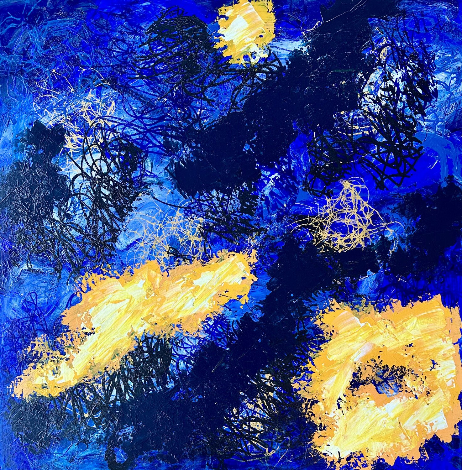 Blue dream Inge Thogersen Original painting for sale