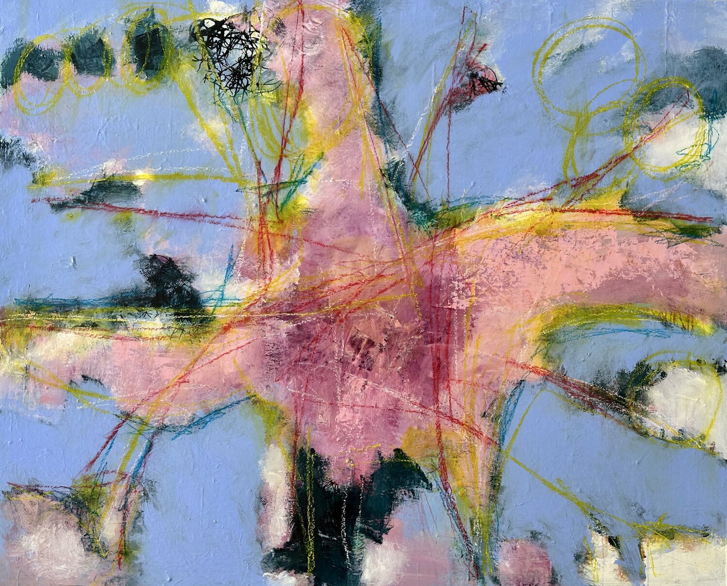 Flying Inge Thogersen Original painting for sale