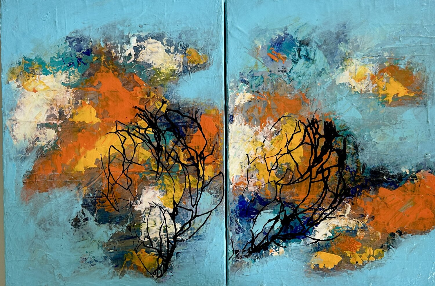 Song for a friend Inge Thogersen Original painting for sale