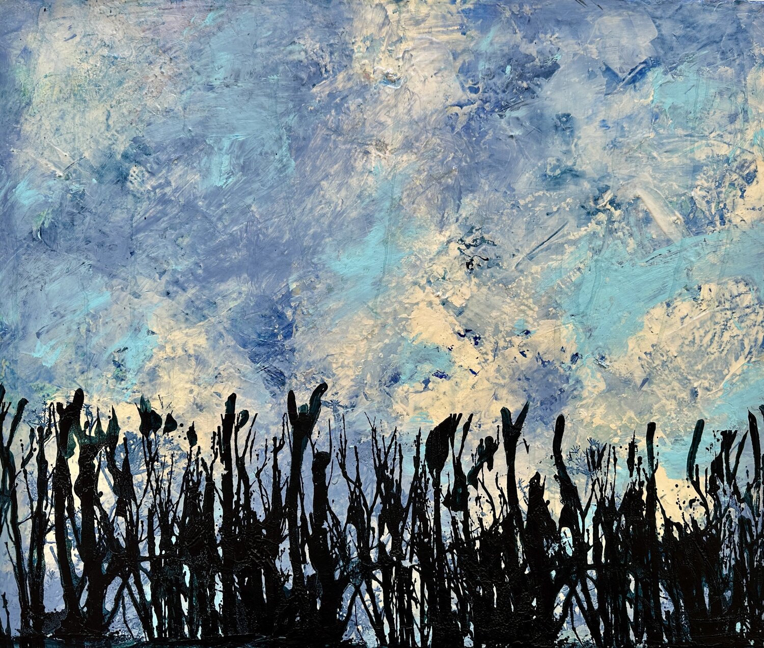 Nature`s singing Inge Thogersen Original painting for sale