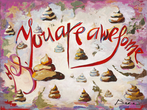 Yes, You are Awesome by Daria Bagrintseva, Painting for Sale on Select