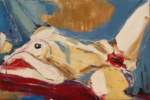 Red Lady by Daria Bagrintseva, Painting for Sale on Select