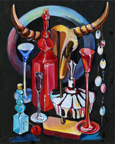 Hypnotic Alchemy by Daria Bagrintseva, Painting for Sale on Select