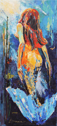 Little Mermaid - Author's copy by Daria Bagrintseva, Painting for Sale on Select