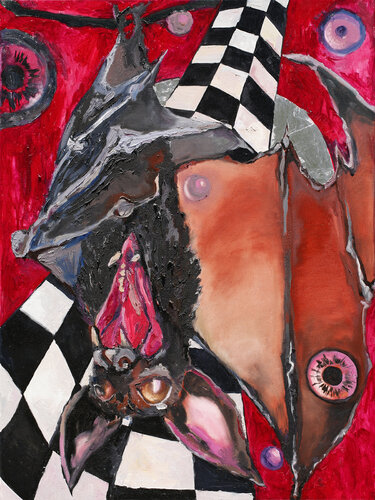 Black Wing Ritual by Daria Bagrintseva, Painting for Sale on Select