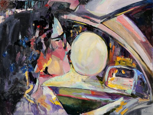 Chewing Light by Daria Bagrintseva, Painting for Sale on Select
