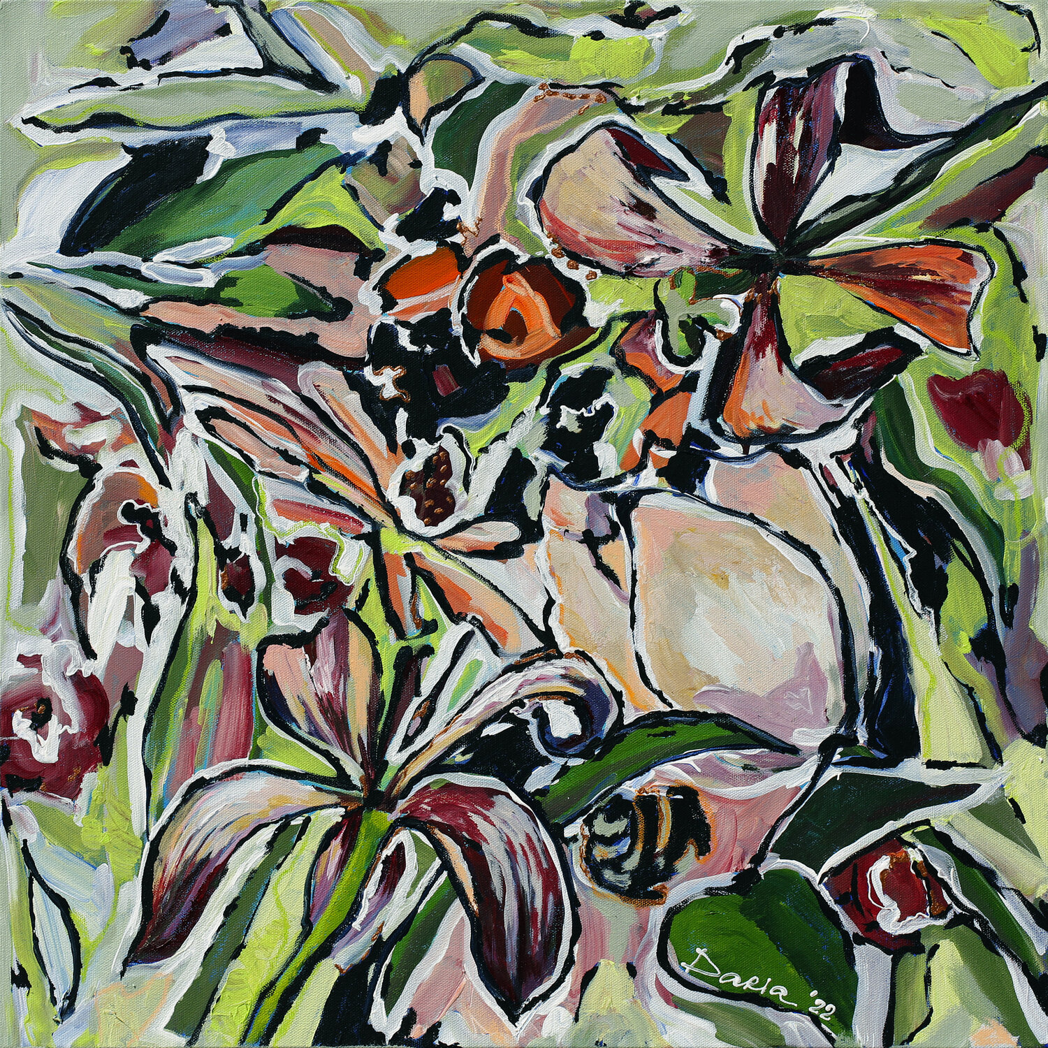 Everything is interconnected Daria Bagrintseva Original painting for sale
