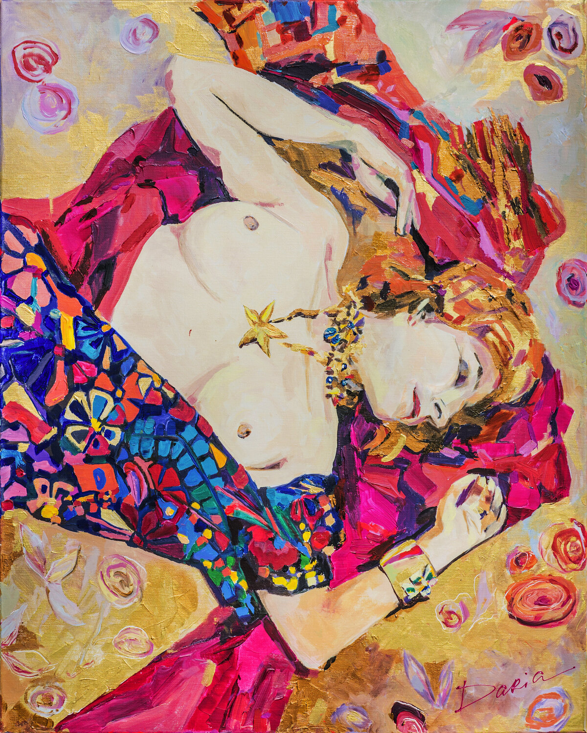 Time of Inner Happiness Daria Bagrintseva Original painting for sale